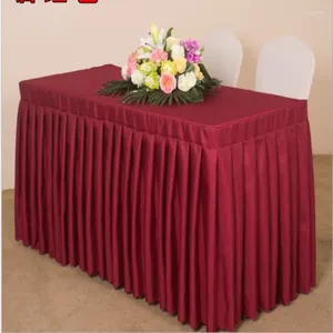 Jupe de Table Marious 16ft 29 '', couleur unie, 5 pièces en Polyester, pour mariage, conférence, bureau, événement