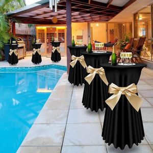 Tafelrok Rond Tafelkleed Cocktail Stretch Kwallen Cover El Outdoor Home Bruiloft Tafels Decoratie Accessoires