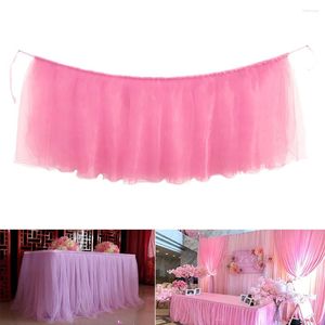 Tafelrok Zacht Accessoires Verjaardag Banket Bruiloft Thuis Textiel Polyester El Babyshower Tutu Feestdecoratie Lichtgewicht