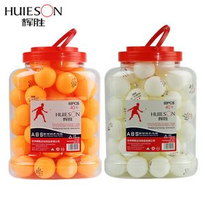 Balles de tennis de table HUIESON 60pcsBucket Balles de tennis de table professionnelles 3 étoiles D40mm 2.8g Matériel Plastique ABS Balle de ping-pong Formation pour adultes 230320