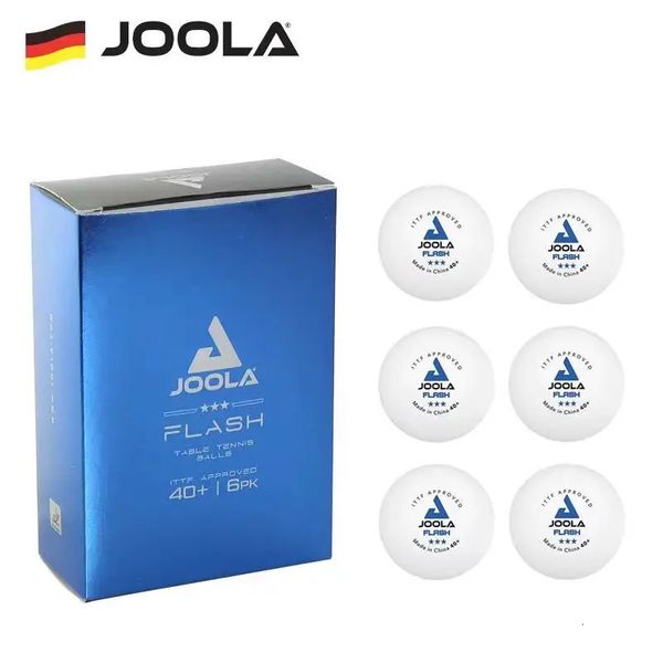 Pelotas de tenis de mesa Joola Flash 3 Star Juegos europeos sin costuras Pelota de ping pong de partido designada con aprobación ITTF 231114