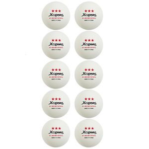 Tafeltennisballen XCLOHAS 10PcsBag Engels 3 Ster 28g 40mm ABS Plastic Ping Pong voor Training Club Match 230801