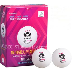 Balles de tennis de table YINHE 3 étoiles H40 3 étoiles, matériau cousu en plastique ABS Poly Ping Pong 230307
