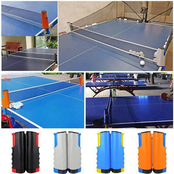 Filets de tennis de table poteaux portable n'importe où filet de tennis de table rétractable pouvant être étendu jusqu'à 170 cm 4 couleurs au choix support de filet de ping-pong pour toutes les tables 230626