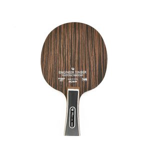 Raquette de tennis de table 5 couches en bois d'ébène dalbergia pong palette professionnelle professionnelle racket handlepong 240507