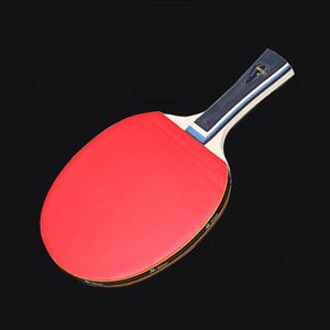 Raquettes De Tennis De Table 1 pcs Raquette Avec Sac 7 Ply Bois Ping Pong Bat Paddle Longue Poignée Horizontale Grip Allround Type Pingpong Formation 230616