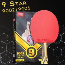 Tafeltennis Raquets 9 Star Racket Professional 5 Wood 2 ALC Offensief Ping Pong met Hurricane Sticky Rubber 230822