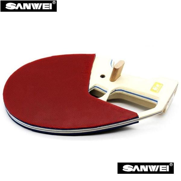 Raquetas de tenis de mesa Appd Sanwei 9ª generación Raqueta de pistola lista para usar / Raqueta de pong / Entrega de bateo Deportes al aire libre Juego de ocio Dheqh