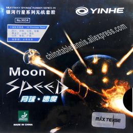 Raquettes de tennis de table Véritable Yinhe Moon SPEED Max Tense cake Pips in Table Tennis Rubber with Sponge Galaxy / Milky Way ping pong rubbers 230612