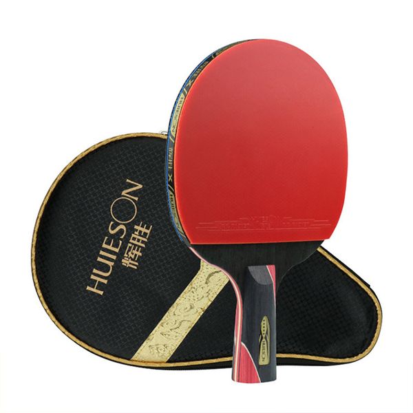 Raquettes de tennis de table Haute qualité Ping Pong Paddle Fibre de carbone Caoutchouc Flexible Bonne élasticité Stabilité de la raquette 230324