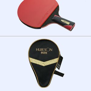 Raquettes de tennis de table de haute qualité Ping Pong Paddle Raquette Case Fibre de carboneRubber Flexible Stabilité unique 230822
