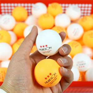 Raquettes De Tennis De Table Huieson 30 50 100 Pcs Anglais Matériel Balles 3 Étoiles 40mm 28g Blanc Orange Ping Pong ABS Formation 230608