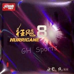 Raquettes de tennis de table Hurricane 8 Hurricane8 Pips en caoutchouc avec éponge PingPong 231030