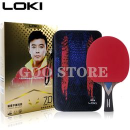 Raquetas de tenis de mesa LOKI 9 Star 7 6 5 4 3 2 Raqueta Carbon Blade Competition Original Ping Pong Bat 230613