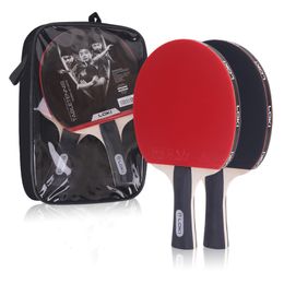 Tabel Tennis Raquets Loki K1000 Professionele tafel Tennis Racket Set Carbon Fiber Tube Tech Ping Ping Bat Competitie Krachtige Ping Pong Paddle 230815