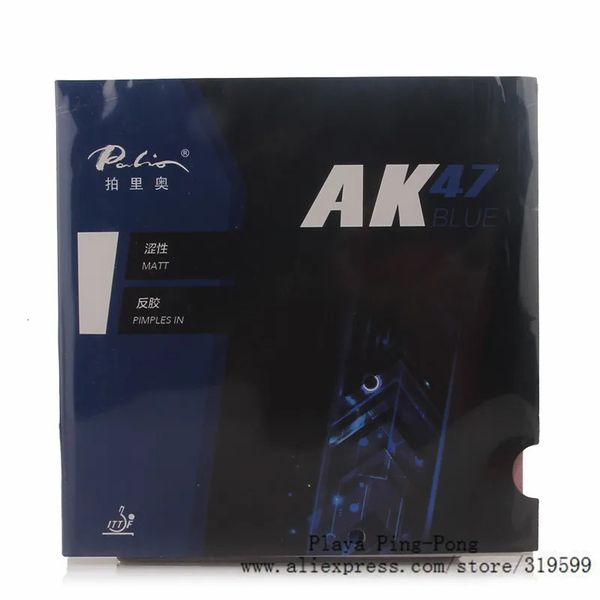 Raquettes de tennis de table originales Palio AK 47 40 bleu mat H3840 éponge en caoutchouc Pipsin AK47 tenis de mesa 231006