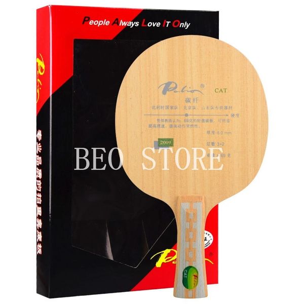 Raquettes de tennis de table Original Palio CAT Blade Poids léger Raquette de carbone Ping Pong Bat Paddle 231214