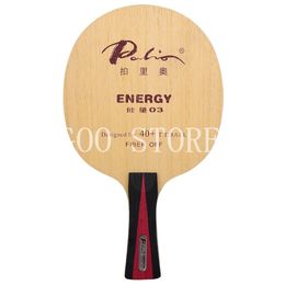 Raquettes de Tennis de Table originale PALIO ENERGY 03 lame raquette 54 carbone hors Energy03 Ping Pong bat Paddle 230822