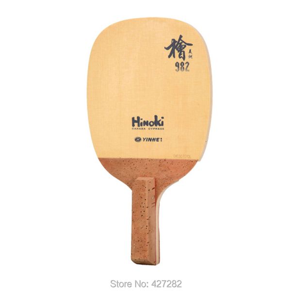 Raquetas de tenis de mesa originales Yinhe Milky Way Galaxy 982 Hinoki japonés penhold tenis de mesa raqueta de ping pong un ciprés 230731