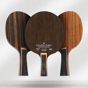 Raquettes de tennis de table Raquette 5 couches Ping Pong Blade Paddle Bois d'ébène Dalbergia Raquettes Professionnel Long Manche PingPong 231213