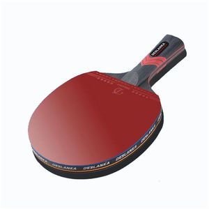 Raquettes de tennis de table Raquette professionnelle simple 7 étoiles 9 étoiles Compétition de carbone High Bounce Pong Paddle 230609 Drop Livraison Dh3GN