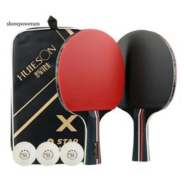 Raquettes de tennis de table SP 2pcs Ensemble de raquettes en bois pour Ping PongProfessional Beginner 230731