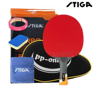 Raquettes de tennis de table STIGA professionnel carbone 6 étoiles raquette de tennis de table pour raquettes offensives raquette de sport Ping Pong Raquete boutons en 230921