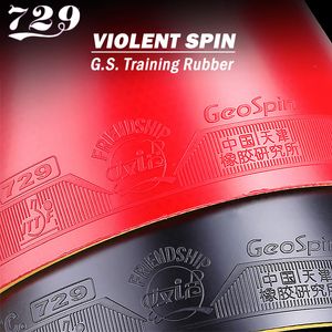 Tafeltennisrubbers 729 Friendship GS Training Tafeltennisrubber RITC Geo Spin Ping Pong Rubber Zacht en goede controle 230703