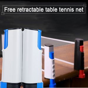 Tafeltennis Rubbers Net Overal Intrekbaar Rek Sport Draagbare Vervanging Ping Pong Post Oefening Accessoires Uitrustingen p230803
