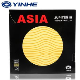 Tafeltennisrubbers Yinhe Jupiter 3 Azië-rubber Spons met hoge dichtheid Kleverige pingpong Goed voor snelle aanval met Loop Drive 231214