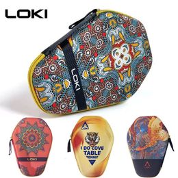 Tabel tennissets Loki Originele harde shell tafel tennisracket Cover Tas origineel ping pong racket case hoge kwaliteit 230815