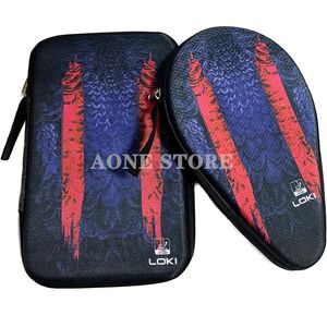 Conjuntos de tenis de mesa LOKI Bolsa de raqueta portátil Funda protectora impermeable para paleta de ping pong 231115