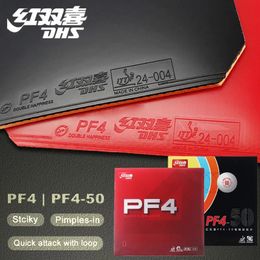 Tafeltennissets Origineel PF4 50 Rubber Sticky Puistjesin Ping Pong voor Loop Driving met Attack 231114