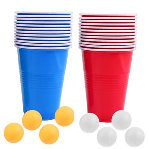 Tafeltennis Sets Pong Cup Game Beer Cups Party Yard Water Pub Achterklep Ss Mini S Bril Wegwerp 230719