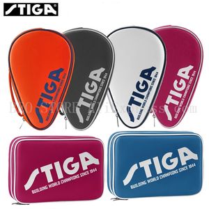 Tafeltennissets STIGA Tafeltennisrackets Tas Dubbellaags Vierkant Rond Training Professioneel Balde Bat Paddle STIGA Racket Pingpongkoffer 231127