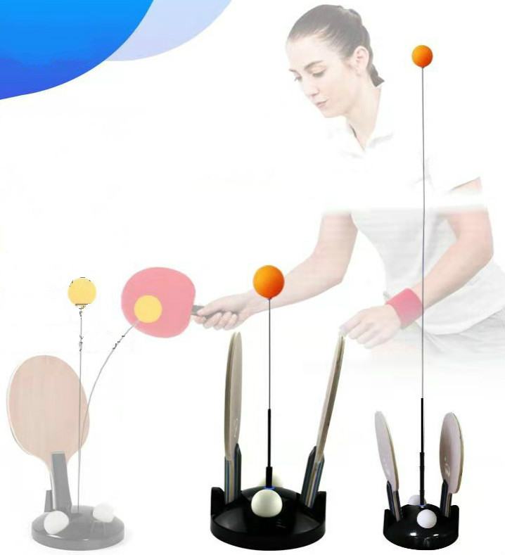 테니스 트레이너 기계 유연한 스핀들 탁구 훈련 장치 싱글 플레이어 Ping Pong Ball Training Device 세트