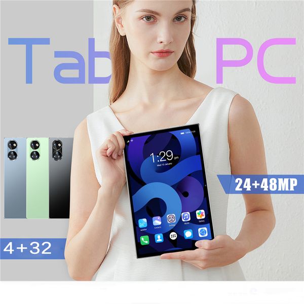 Tableta 10.1 pulgadas Pantalla táctil RAM 4GB ROM 32GB Real 4G Android OS 8.1 GPS FM Cámara Wifi Bluetooth Juego de estudio PC P10