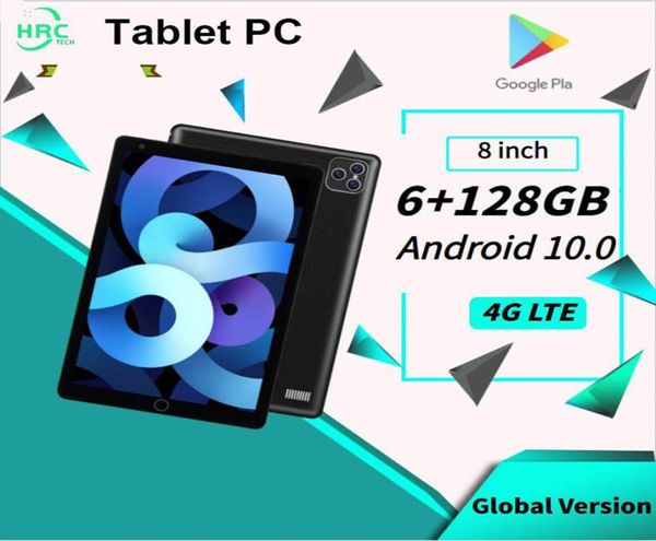 Tablette 8 pouces 6GB 128GB tablettes Android tablette PC 5300mAh 10 Core tablette classe en ligne appel téléphonique tablette pad pro tablet1655648