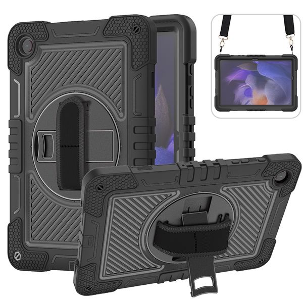 Funda para tablet Samsung Galaxy Tab A9 Plus de 11 pulgadas, con soporte giratorio de 360 grados y funda de silicona para Galaxy A9+ Tablet 2023 (SM-X210/X216/X218)