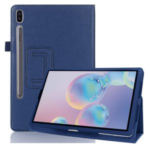 Tablet Case voor Samsung Galaxy Tab S7 S8 11 inch SM-T870 SM-T875 PU lederen slanke vouwbare litchi-stijl beschermende schaal