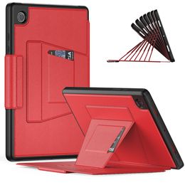 Étui pour tablette pour Samsung Tab A 8.0 T290/T295 8.4 T307 10.1 A7 10.4 A7 Lite 8.7 pouces A8 10.5 Multiple Angles Folio PU Leather Magnetic Kickstand Cover