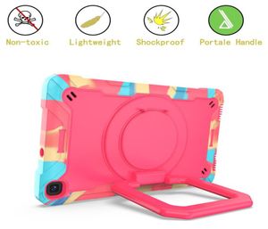 Fundas para tabletas 360 cubierta con soporte de agarre giratorio con correa para el hombro para Samsung TAB A 70 2019 T290T295T2976802371