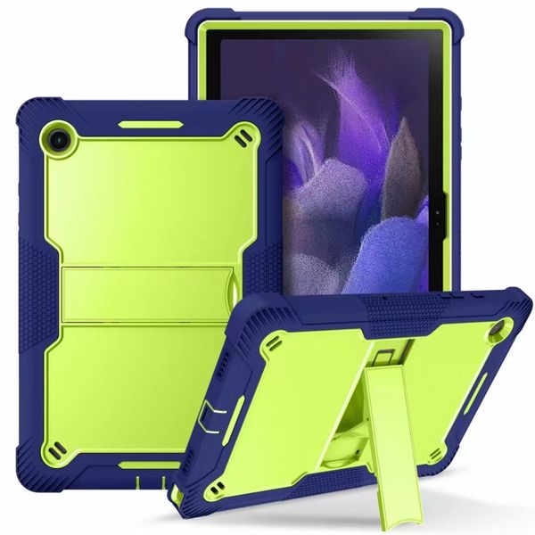 Étuis pour tablettes pour Samsung Tab S8 ULTRA X900/X906 avec béquille et porte-crayon, protection anti-chute, protection antichoc, couverture multifonction à 3 couches