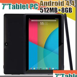 Tablet Pc 100X Dubbele Camera Q88 A33 Quad Core 7 Inch 512Mb 8Gb Android 4.4 Kitkat Wifi Allwinner Colorf Mid A-7Pb Drop Delivery Compute Dh6Wo