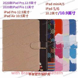 Accessoires pour tablettes ipadpro 11 Étuis de haute qualité pour ipad Air10 5 Air1 2 mini45 i10 2 pouces ipad5 6 Designer Fashion Leather Card 2545