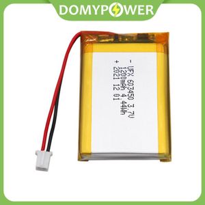 Tablet pc batterijen 3.7V 1200 mAh 603450 Lithium Li-ion polymeerbatterij met plug voor GPS PSP DVD MP3 MP4 MOBIELE E-BOEKEN KAD