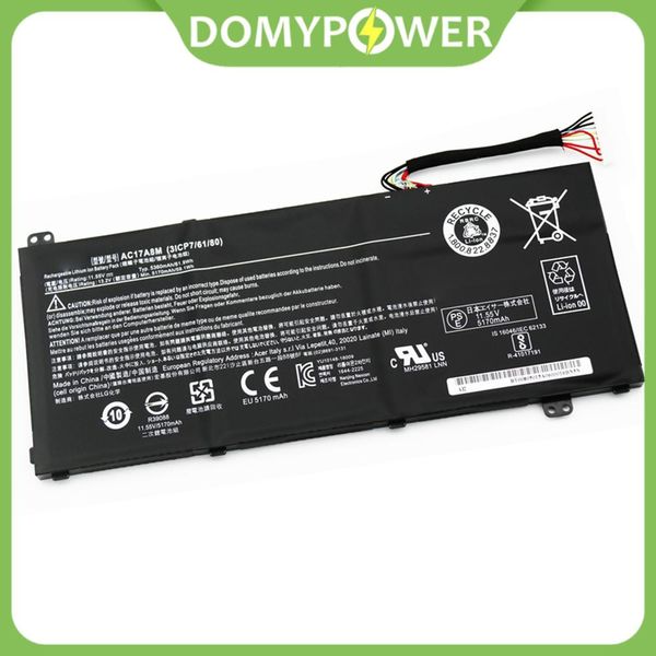 Batteries pour tablette PC AC17A8M batterie pour ordinateur portable pour Acer Spin 3 SP314-52 TMX3410-M TMX314-51-M