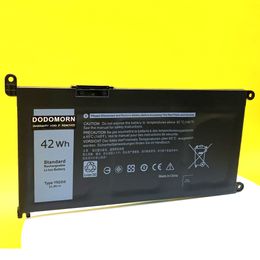 Tablet PC Batterijen Nieuwe YRDD6-batterij voor Dell Inspiron 5482 5480 5481 5485 5491 5591 5593 3583 3310 2-in-1 3493 3582 3593 3793