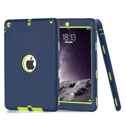 Tablet PC-hoesjes 3 in 1 Militaire Extreme Heavy Duty waterdichte schokbestendige verdediger hoes Cover voor ipad air ipad 234 ipad mini electro_t MQ30