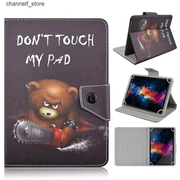 Fundas para Tablet PC Bolsas Funda universal para tableta de 9-10,1 pulgadas Funda protectora Funda tipo folio con soporte para tableta con pantalla táctil Android Samsung de 9 10 10,1 pulgadasY240321Y240321